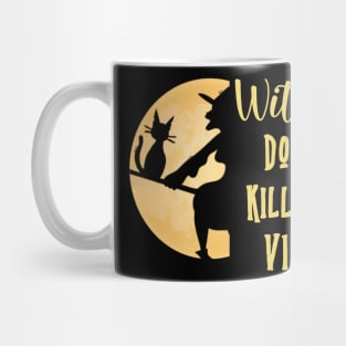 Witch Vibe Funny Cat Halloween Gag Gift Costume Mug